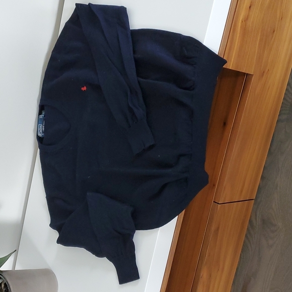 Polo Long Sleeve Vneck Sweater - Picture 3 of 3